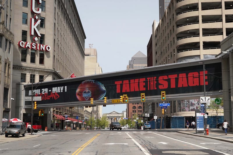 The city of Cleveland prepares for the 86th annual NFL Draft
