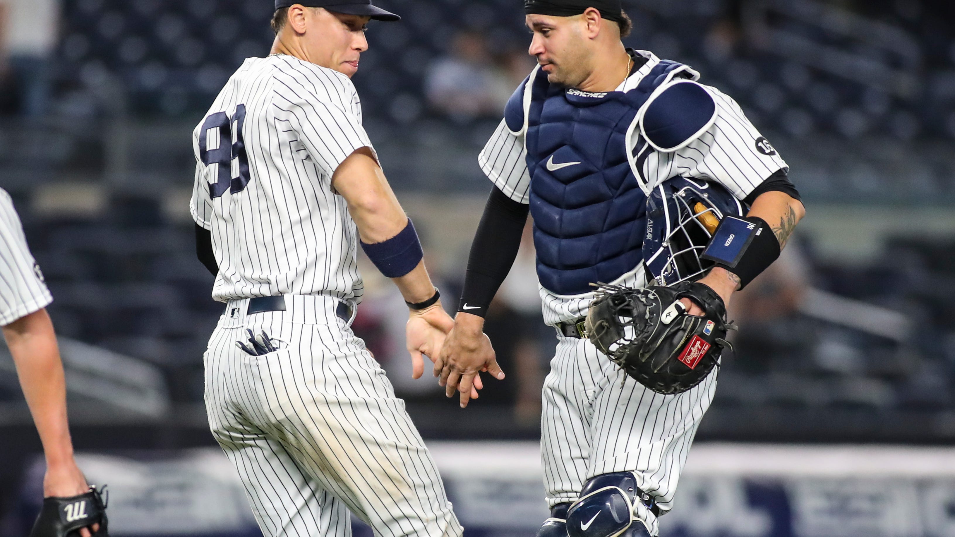 Aaron Judge's all-time double entendre on Gary Sanchez leaving Yankees: 'It's a shot in the arm'