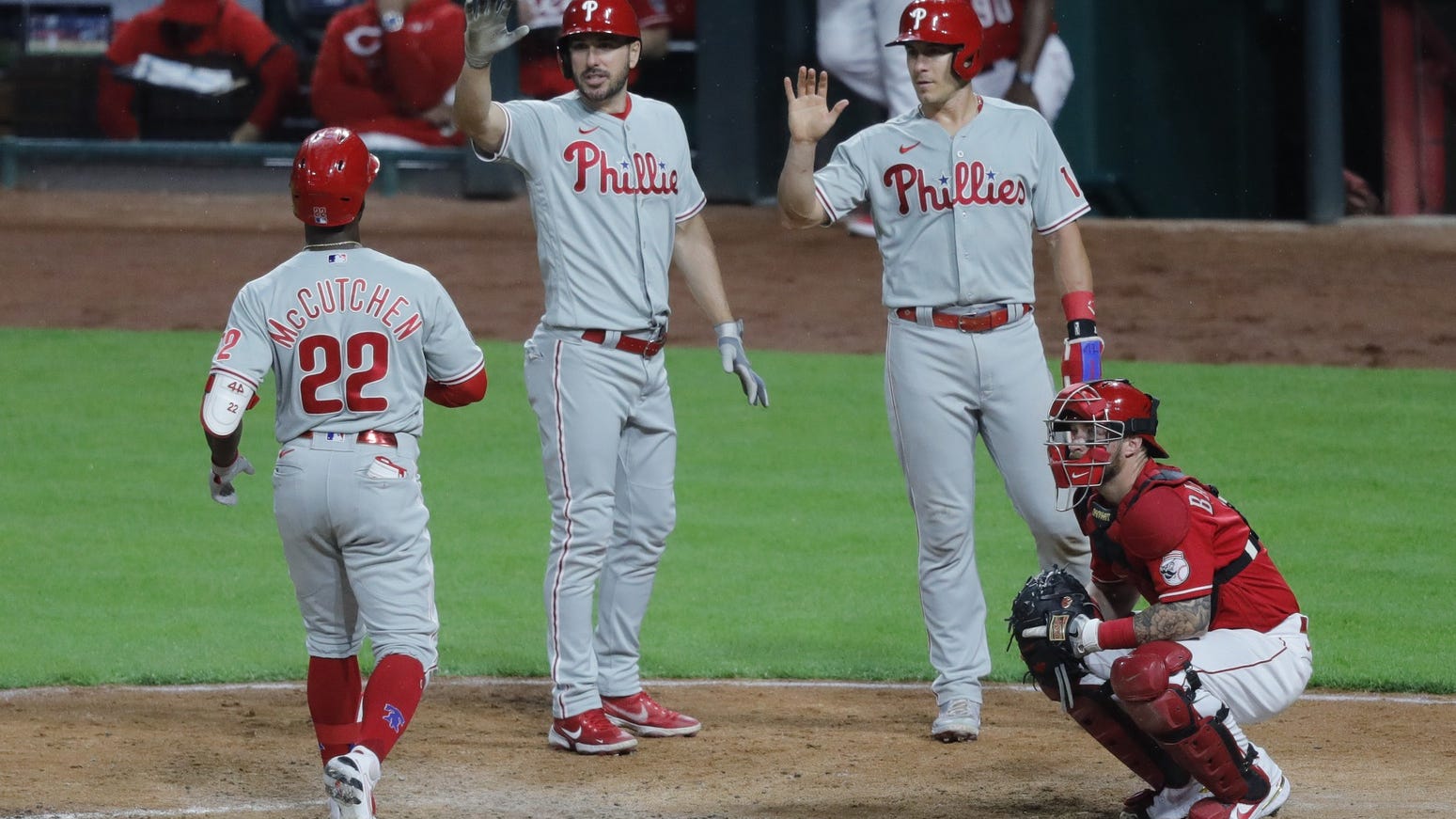 Was bird poop the good luck charm the Phillies needed for their 17-3 win in Cincinnati?