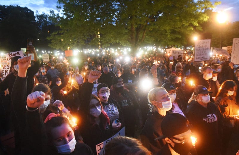 Henry Law Park George Floyd vigil. 