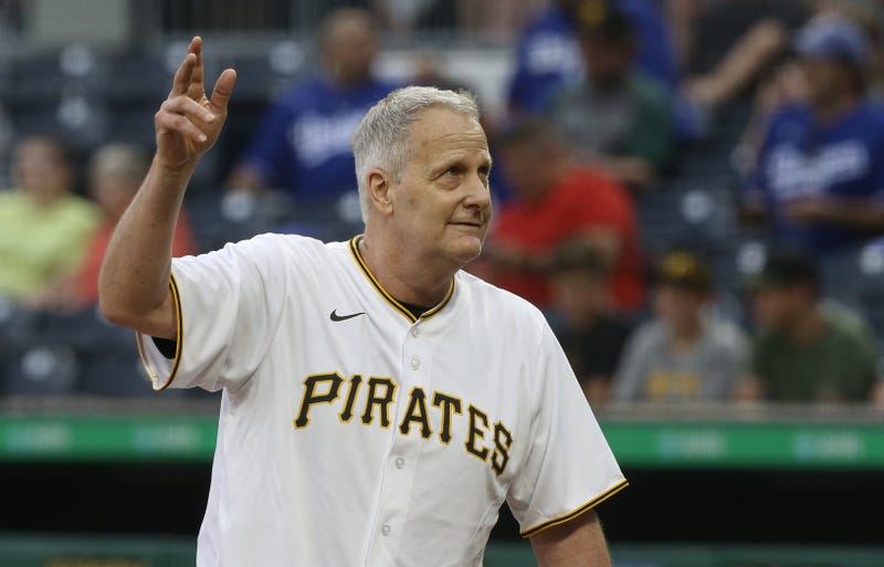 Jeff Daniels throws out the first pitch at PNC Park