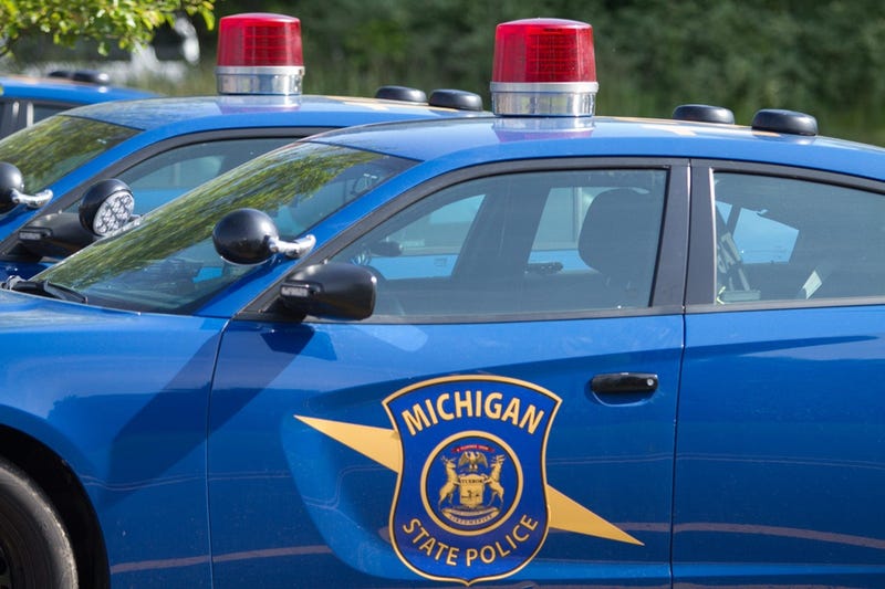 Michigan State Police vehicles, shown Tuesday, June 1, 2021 at the Brighton post.
