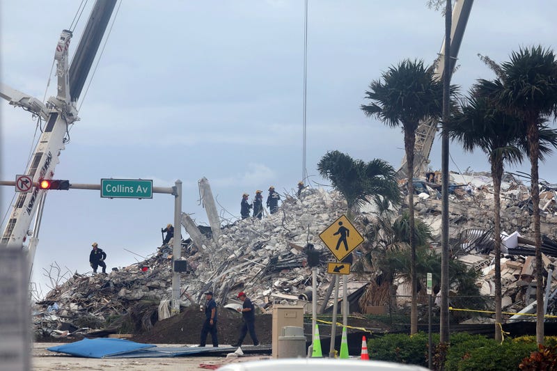 Surfside condo after demolition. 