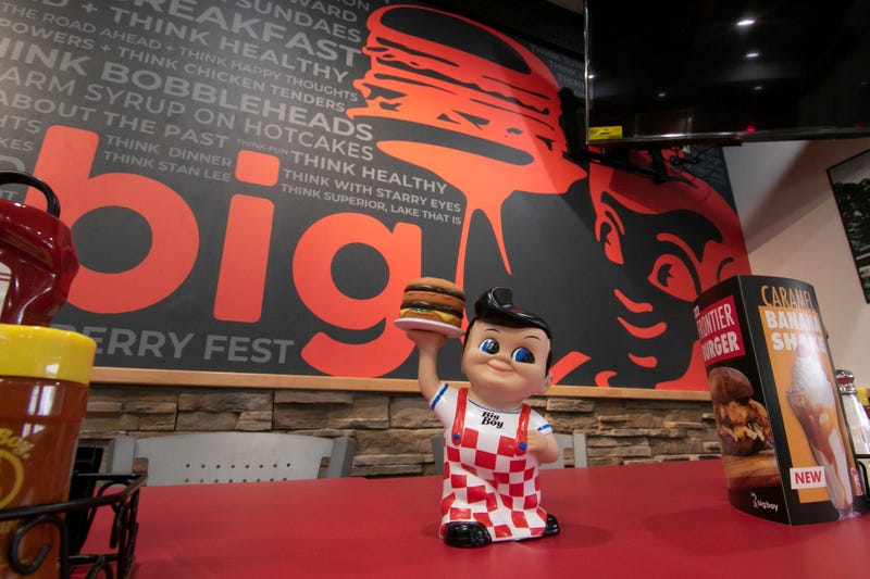 Iconic Big Boy figure inside restaurant