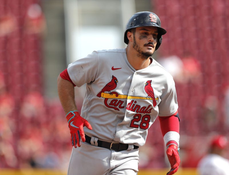 Cardinals' Nolan Arenado exits game after being hit by pitch