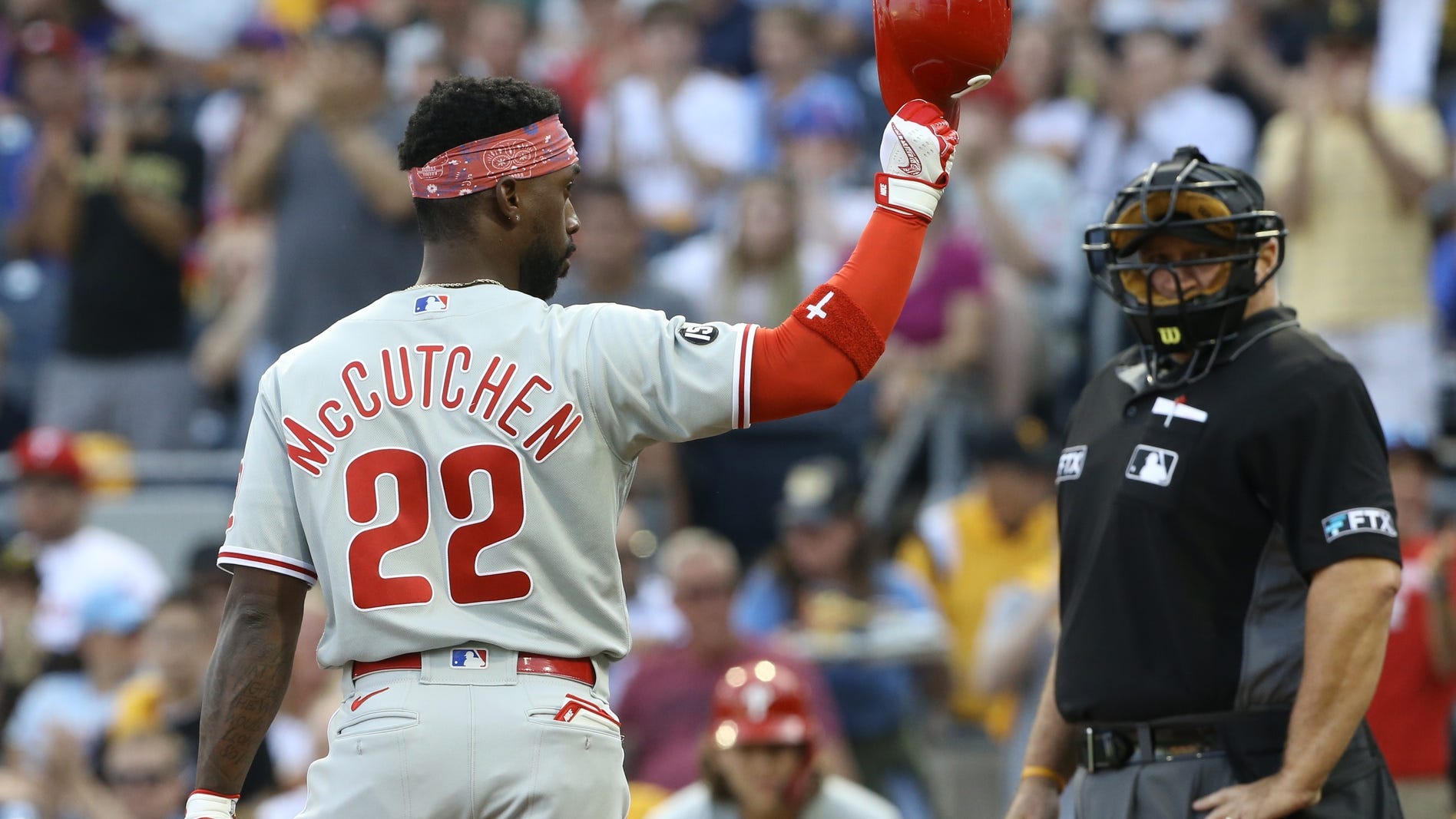 Phillies' McCutchen to welcome third child this October