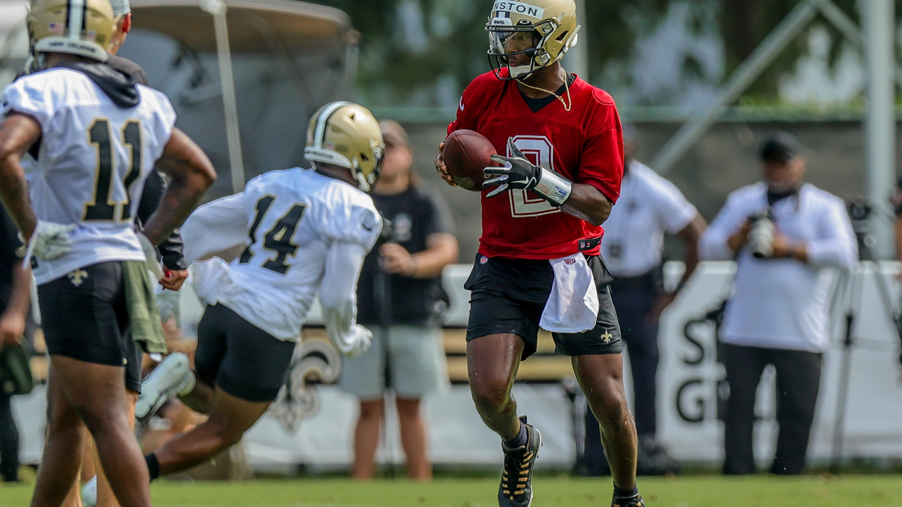 Saints QB Jameis Winston on viral gauntlet video: 'I blew it up' the first time