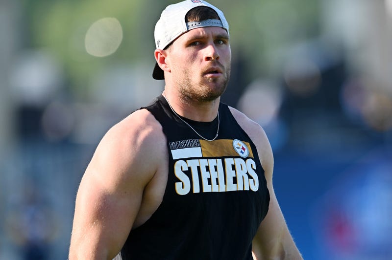 TJ Watt in warmups