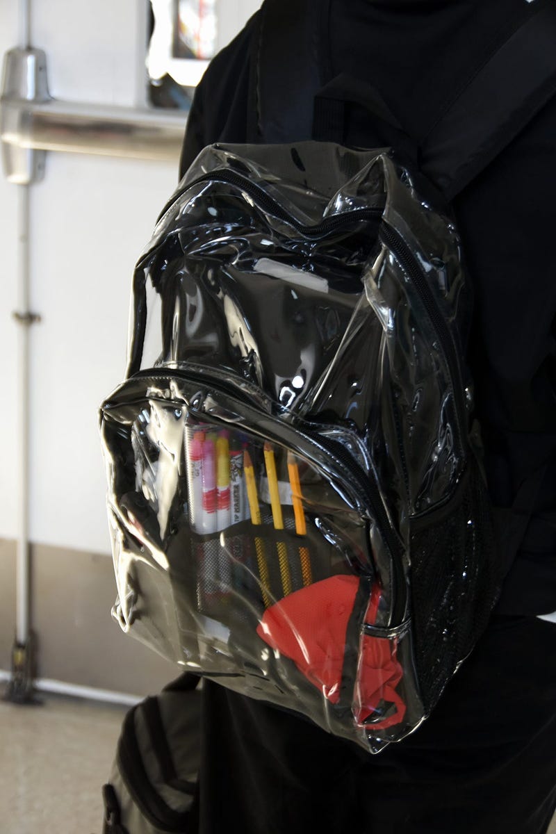 Transparent backpacks