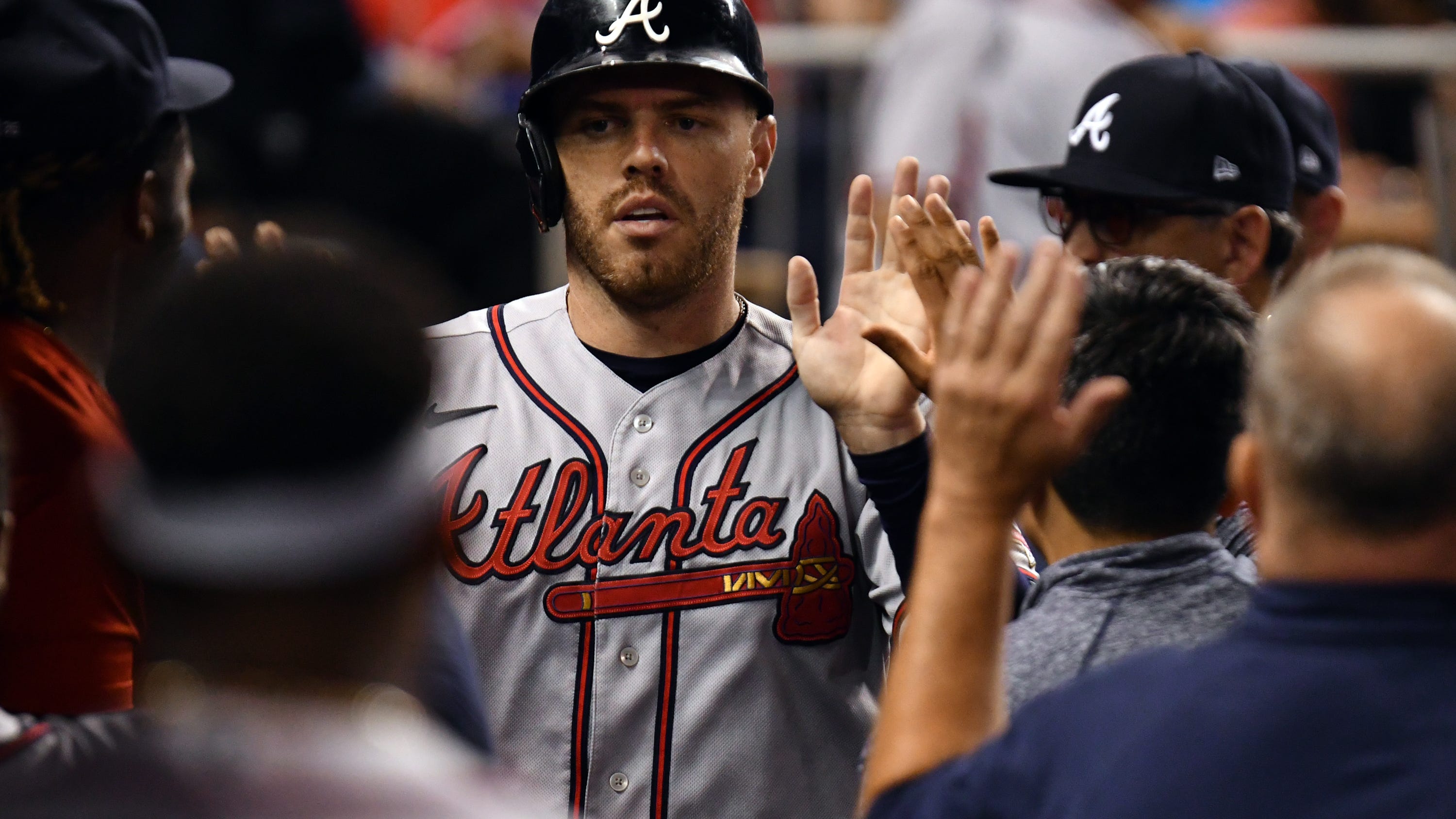 Freddie Freeman hits for cycle, credits cappuccino