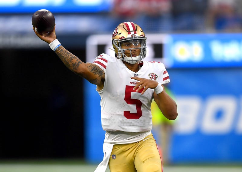 49ers quarterback Trey Lance.