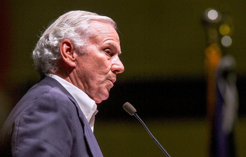 South Carolina Gov. Henry McMaster speaks during Congressman Jeff Duncan's 10th annual Faith and Freedom BBQ at the Civic Center of Anderson Monday, August 23, 2021.