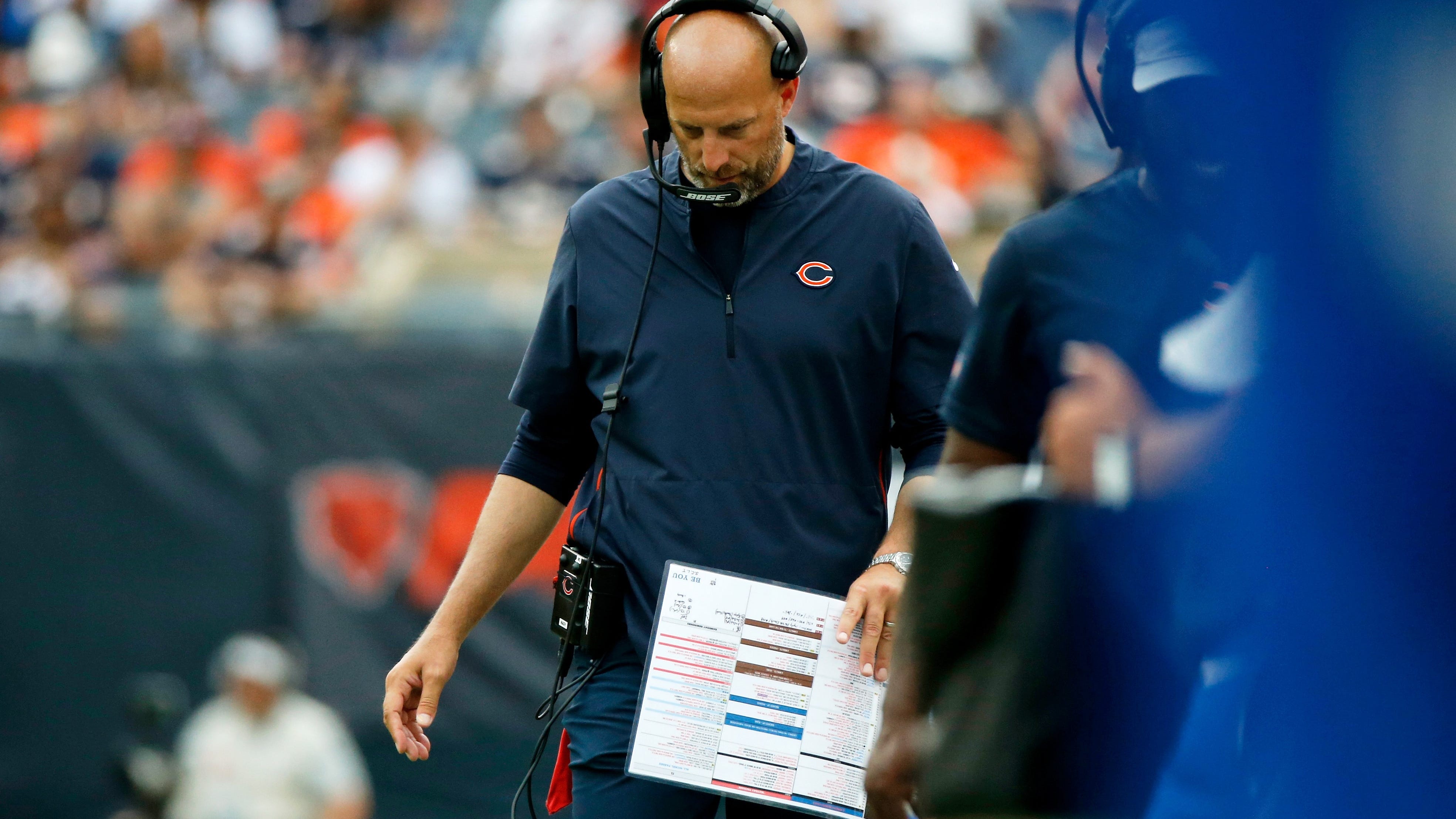 Matt Nagy mum on who will be Bears' offensive play-caller against Lions on Sunday