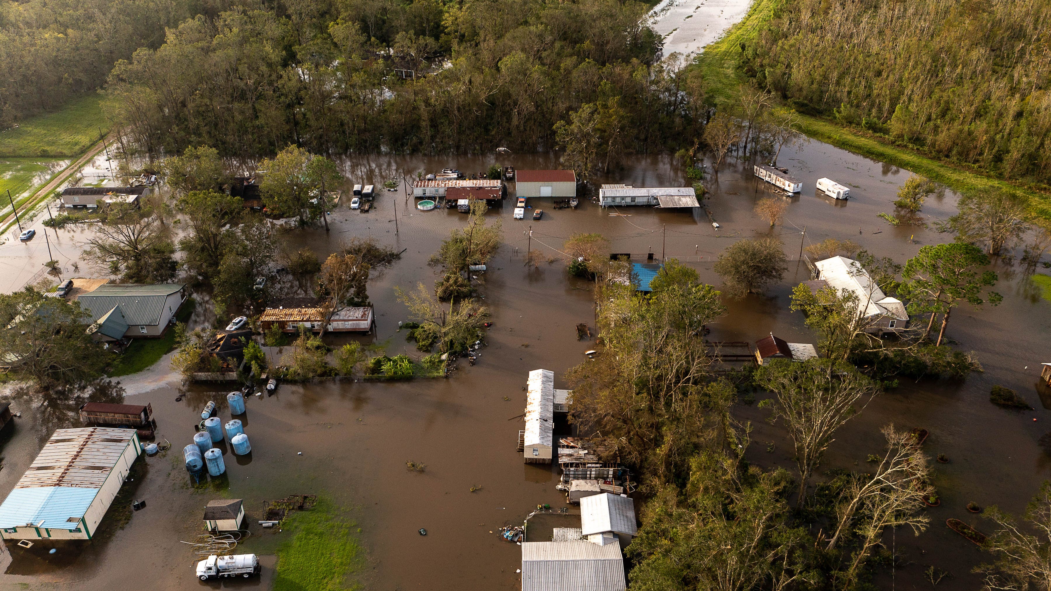 FWFD: Devastation level in southern Louisiana 100%
