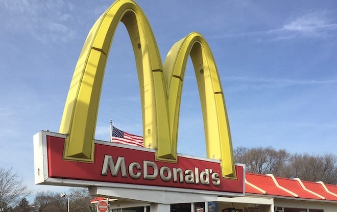 McDonald's sign outside restaurant