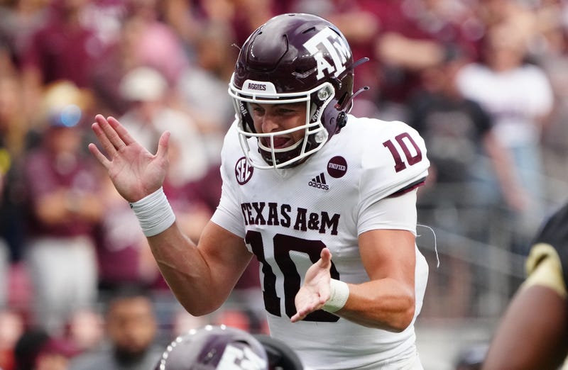 Texas A&M Quarterback Zach Calzada