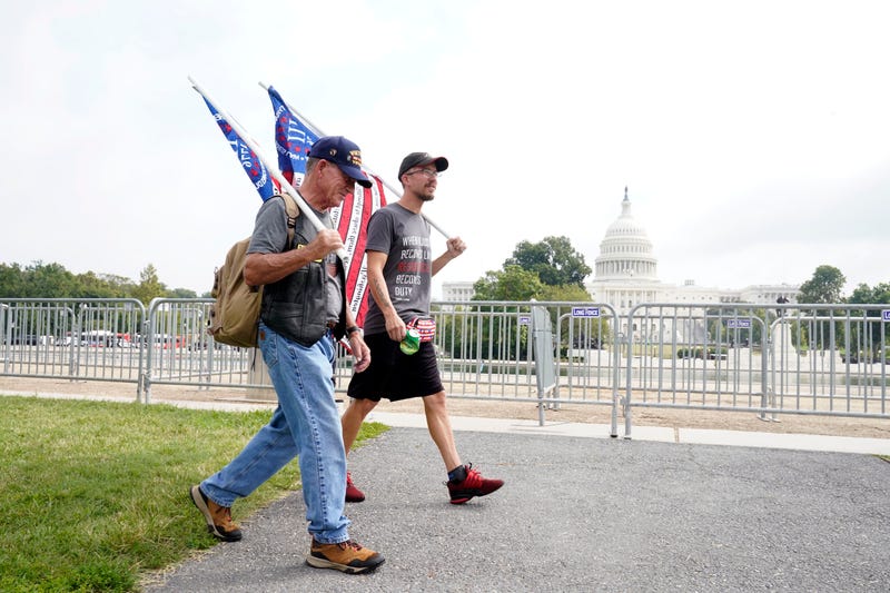 Supporters of those arrested in Capitol riots rally in Millennium Park