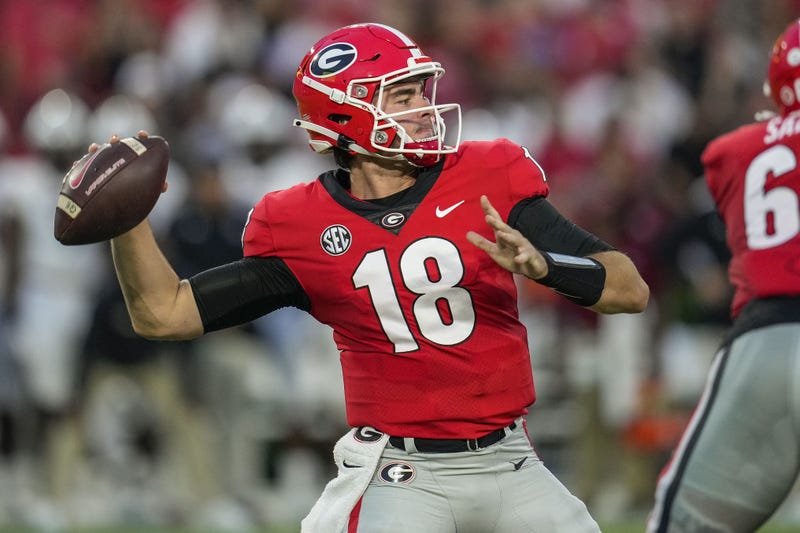 JT Daniels throwing at Georgia