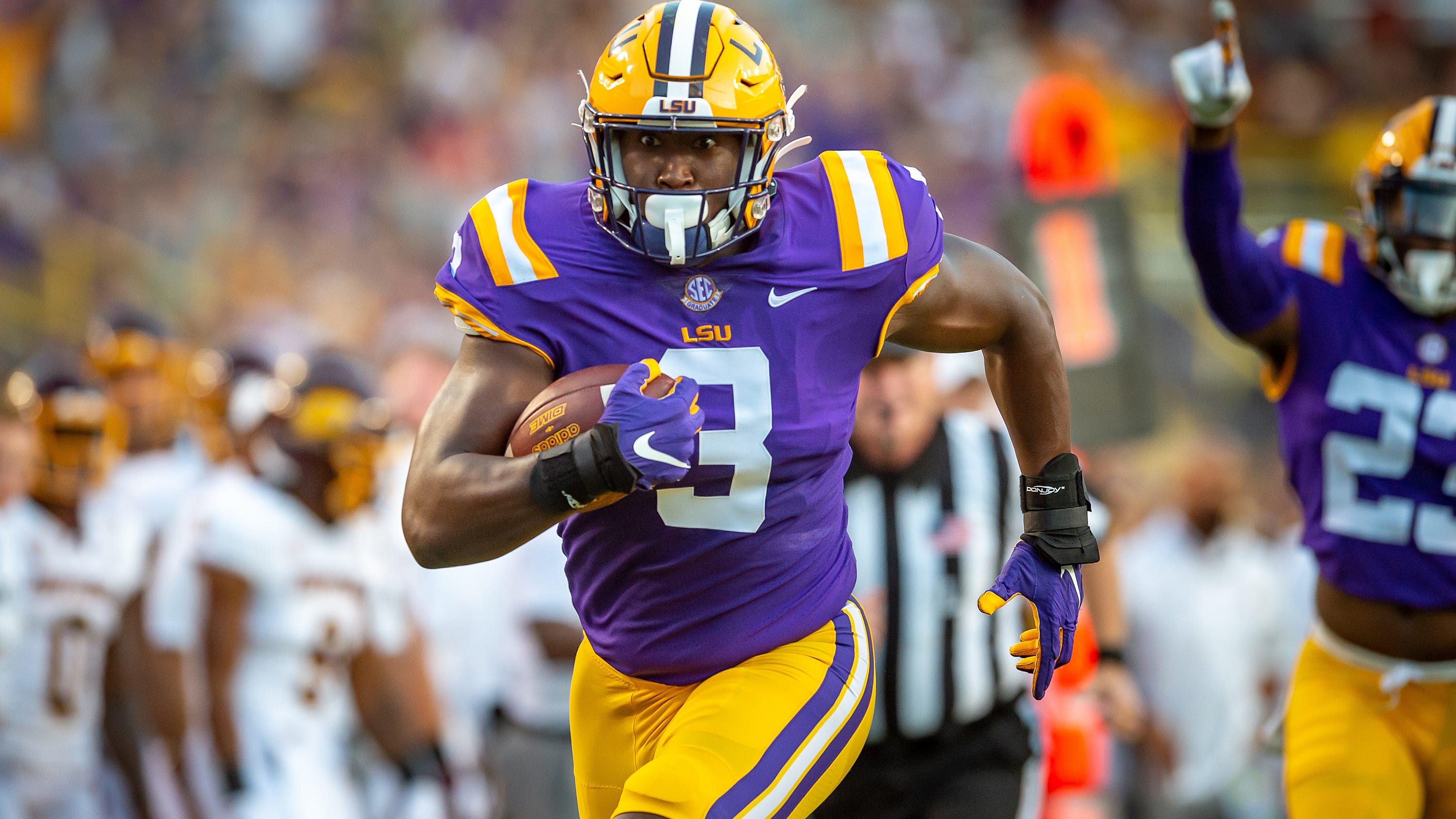 What Ed Orgeron said after LSU pounds Central Michigan: On up-tempo success, room to grow