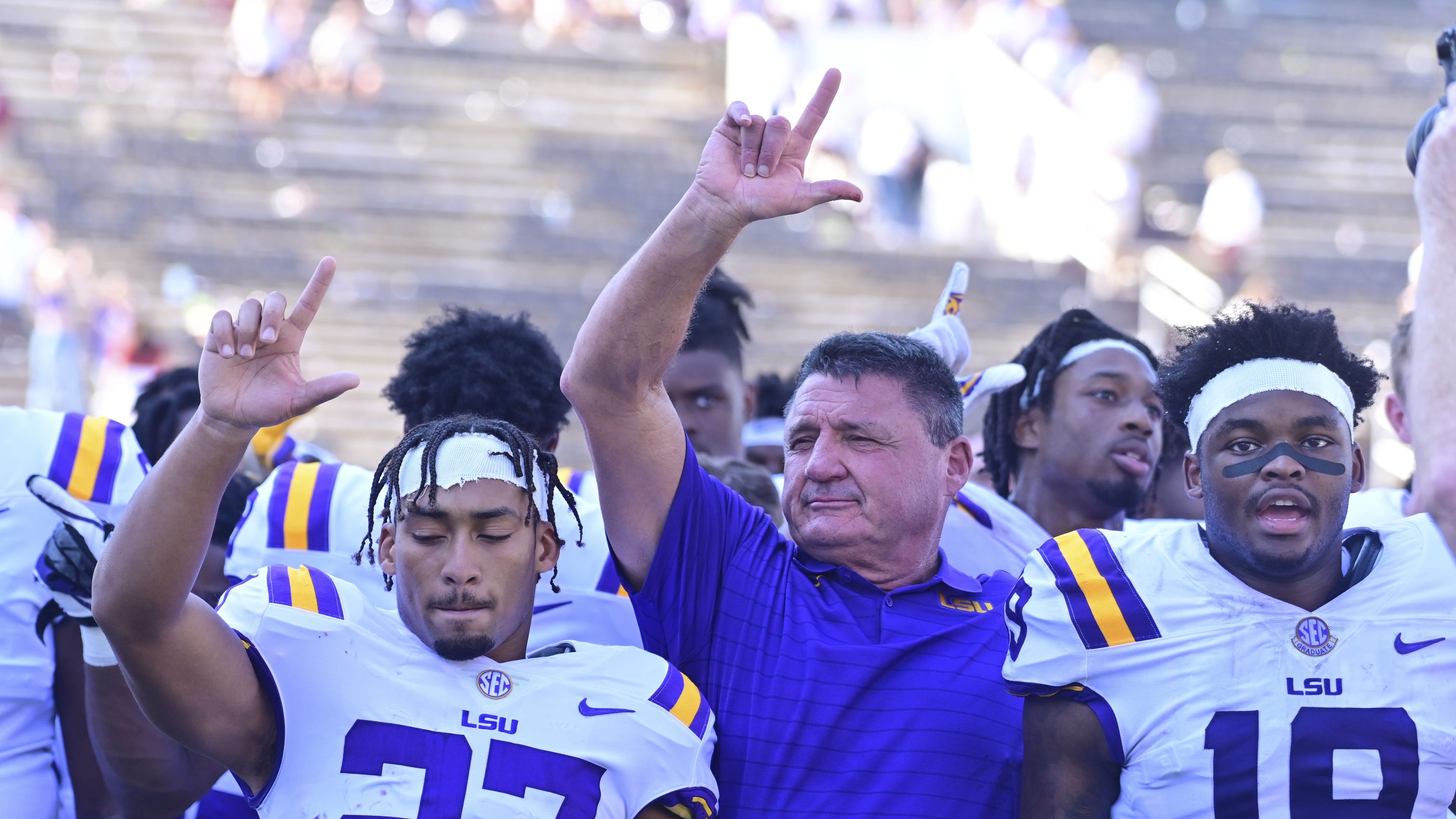 Ed Orgeron gives hilarious description of LSU buyout: 'What door do you want me out of?'