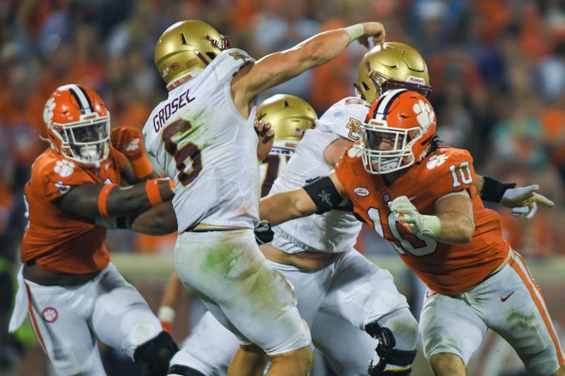 Spector gets pressure on BC QB