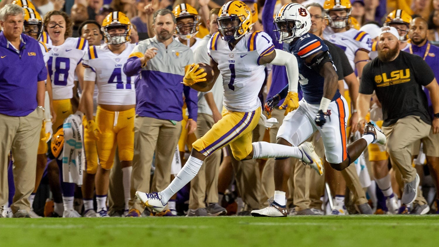 Star LSU wide receiver Kayshon Boutte is out for the season, Ed Orgeron confirms