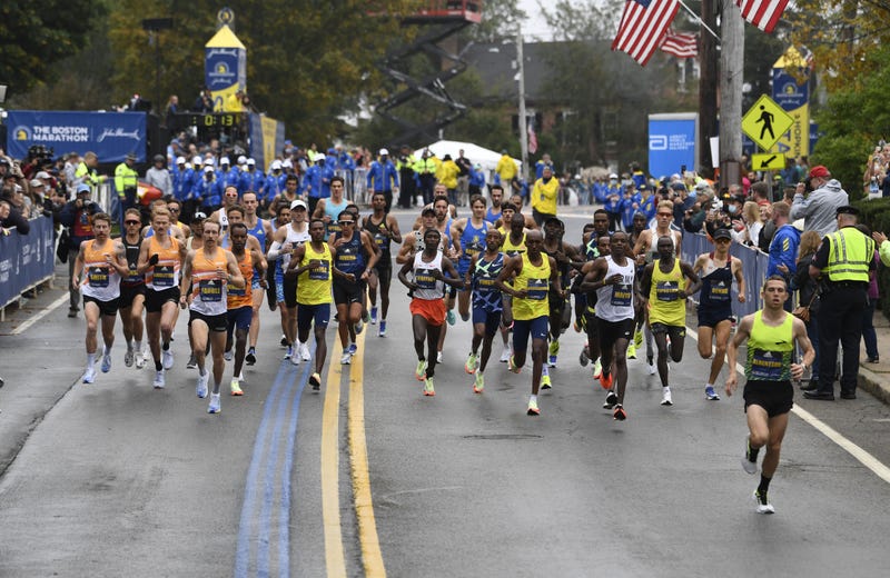 The 2021 Boston Marathon begins