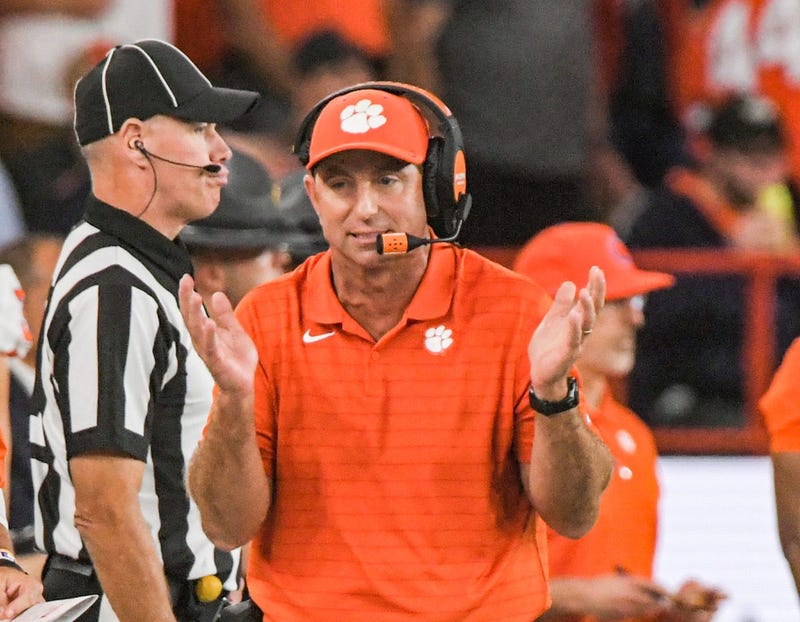 Dabo Swinney with Uiagalelei