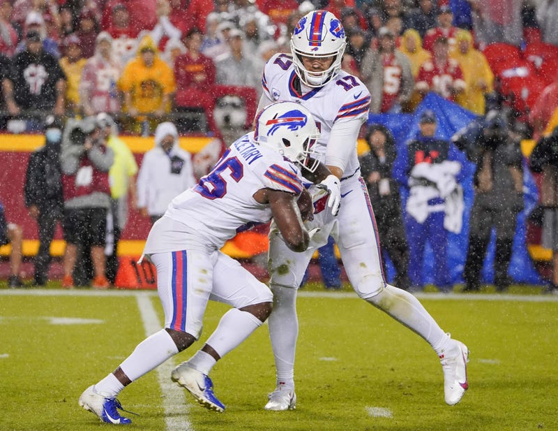 Josh Allen and Devin Singletary