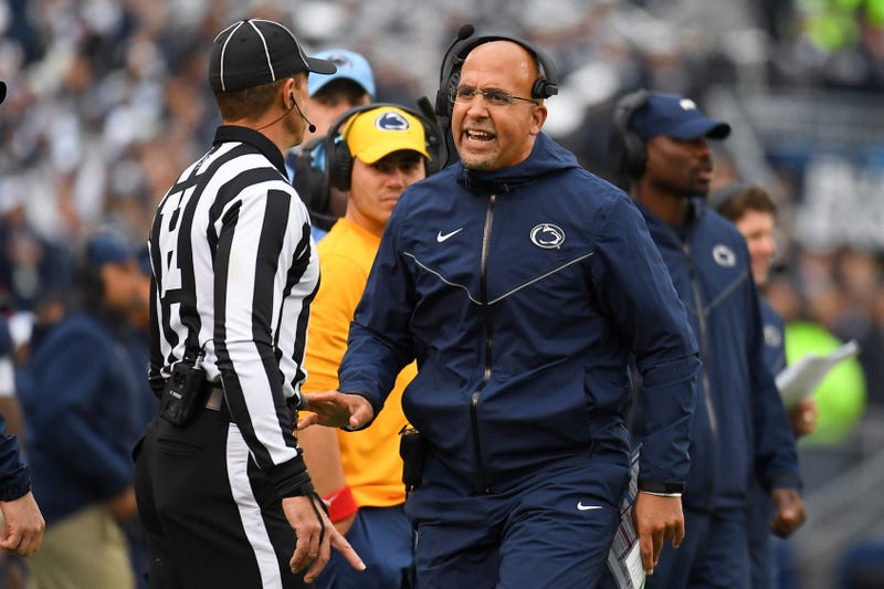 Penn State head coach James Franklin on sidelines