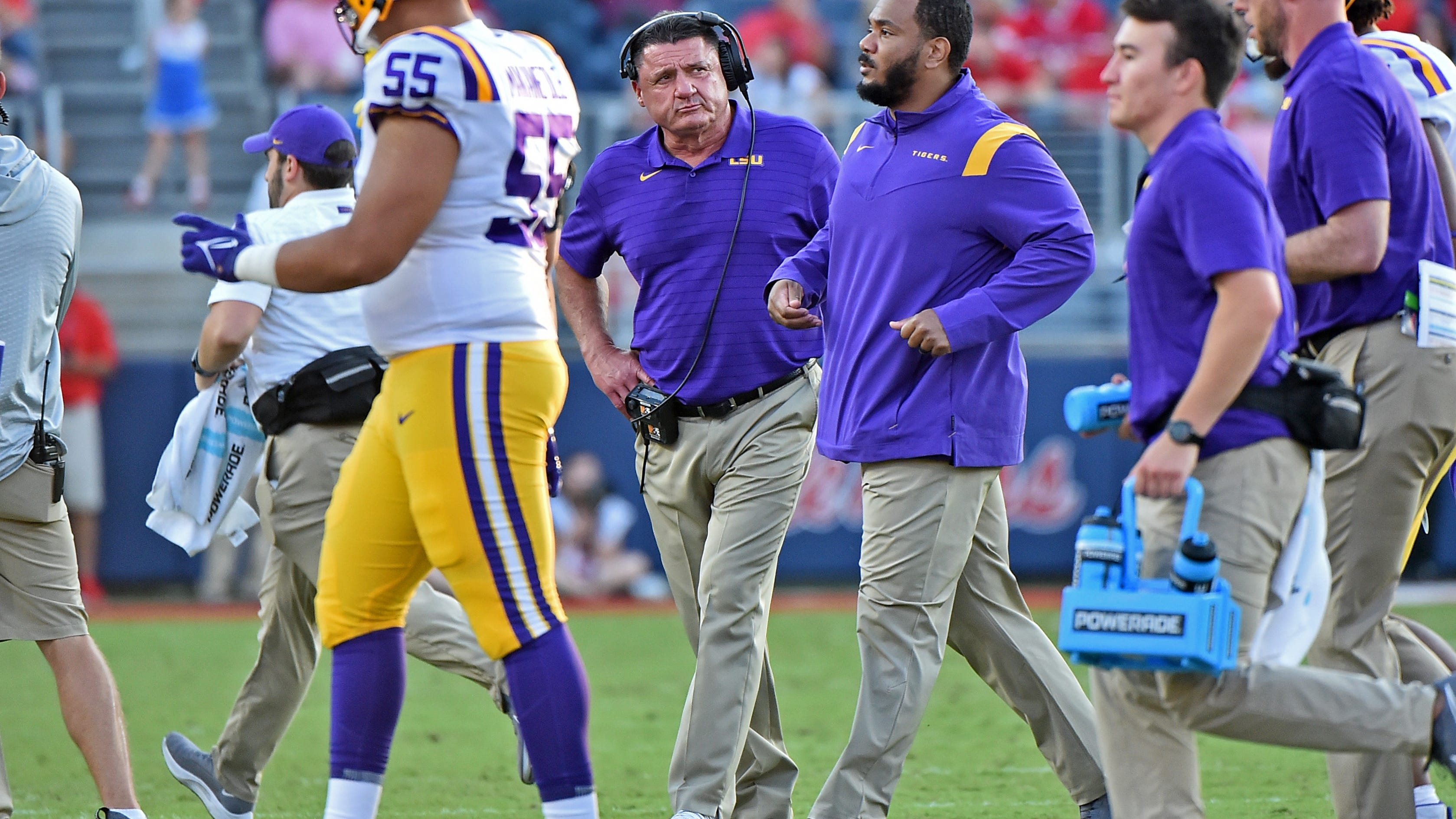 How is LSU football approaching open week? Recruiting and light work, 'they're beat up'