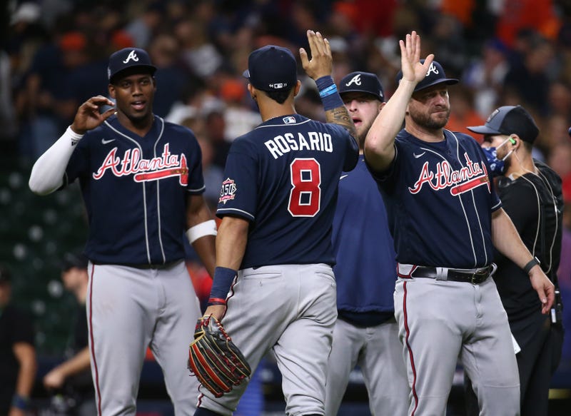 Braves celebrate win
