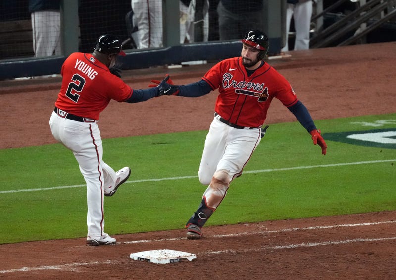 Atlanta Braves catcher Travis d'Arnaud