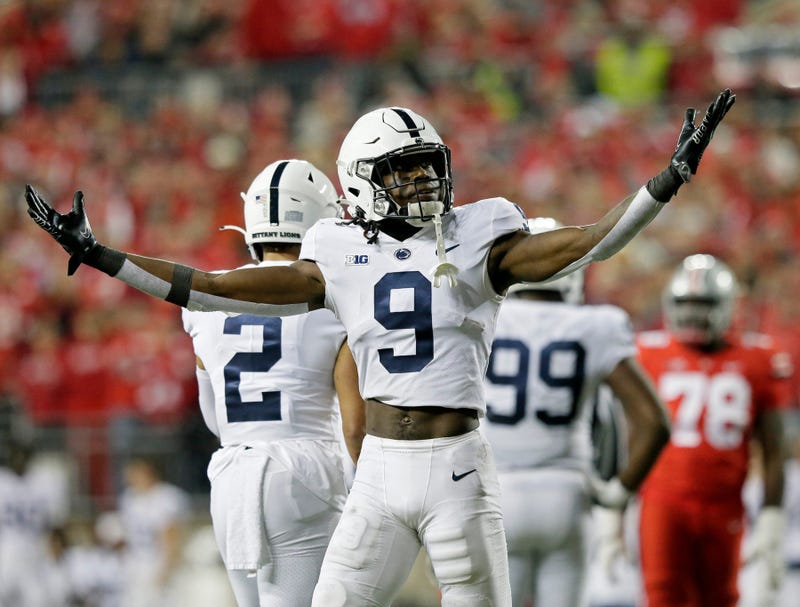 Joey Porter, Junior celebrating at Penn STate