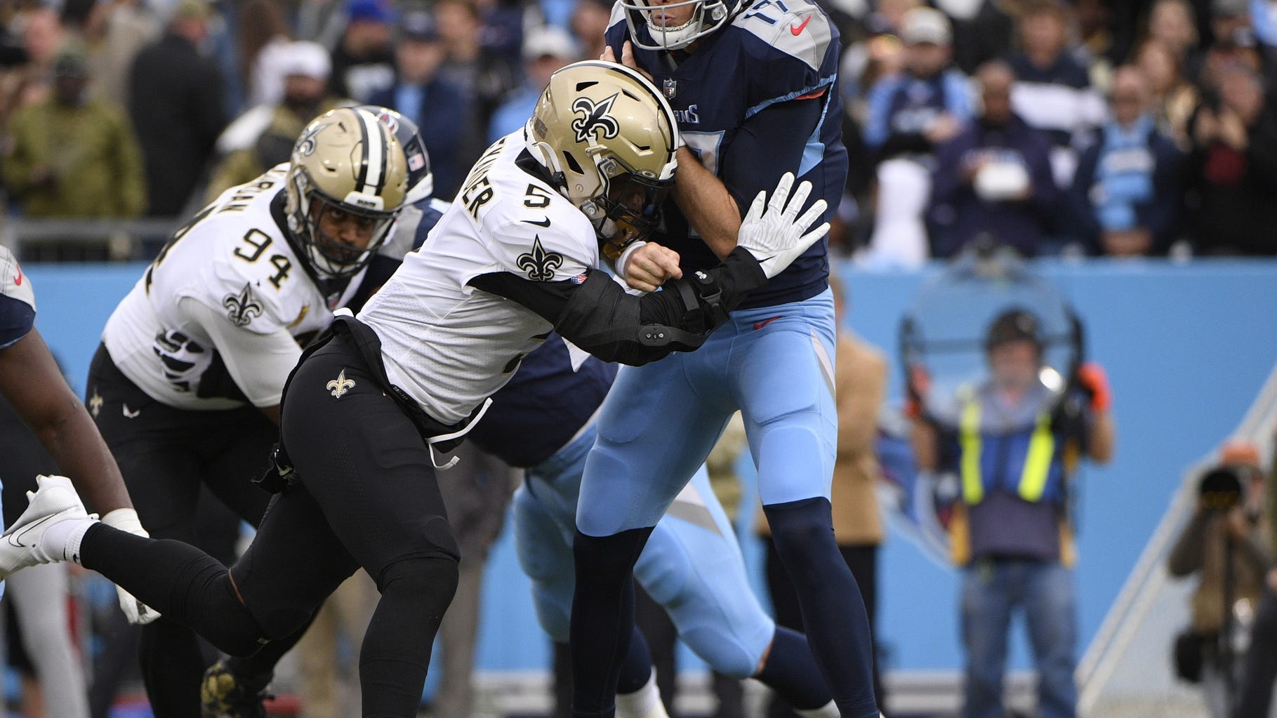 What'd Saints see on phantom roughing call vs Titans? Not much, with 'no explanation'