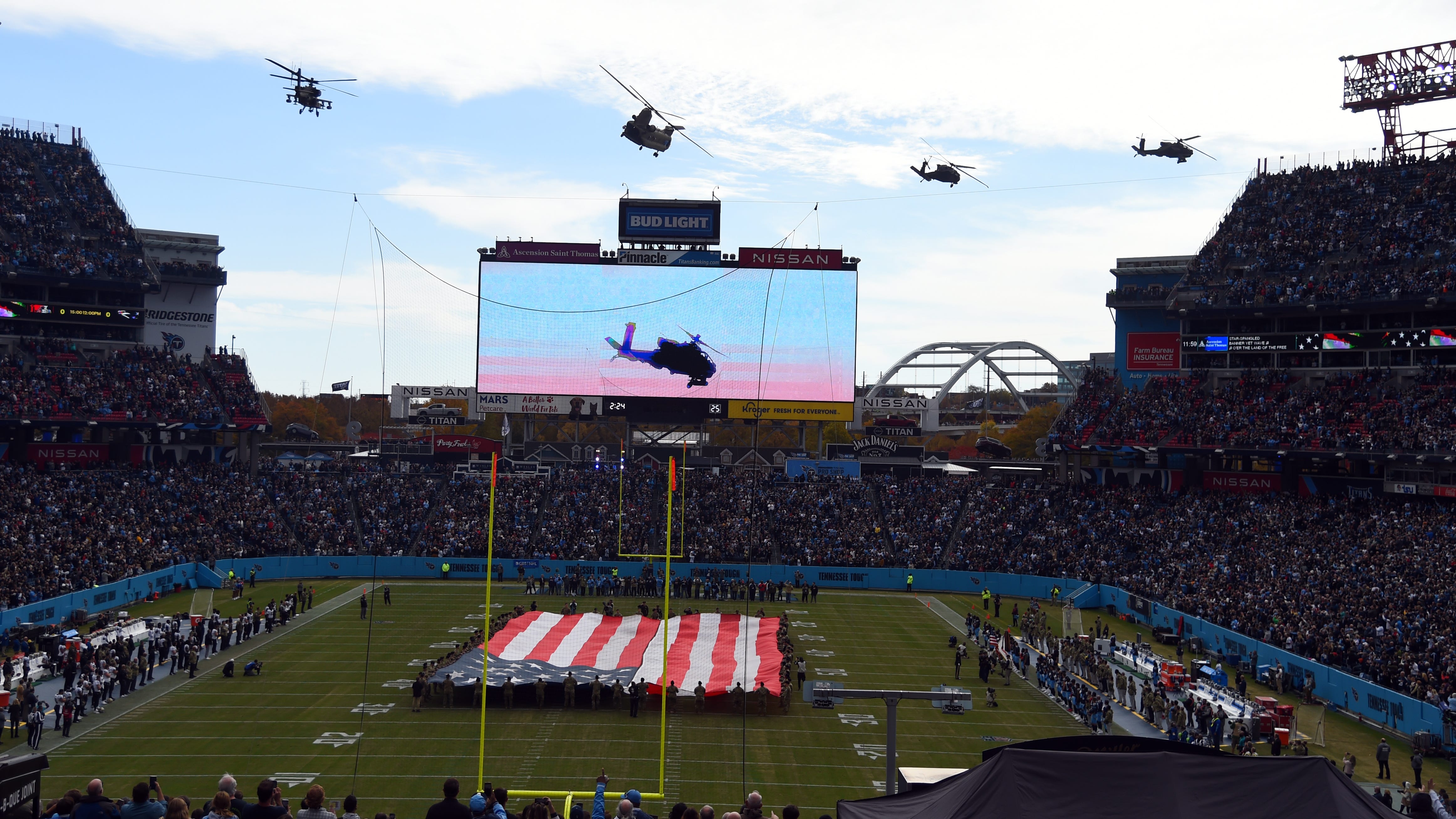FAA investigating 'unsafe' military flyover at Saints-Titans game