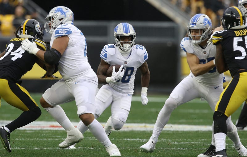 Jefferson running through Steelers defense