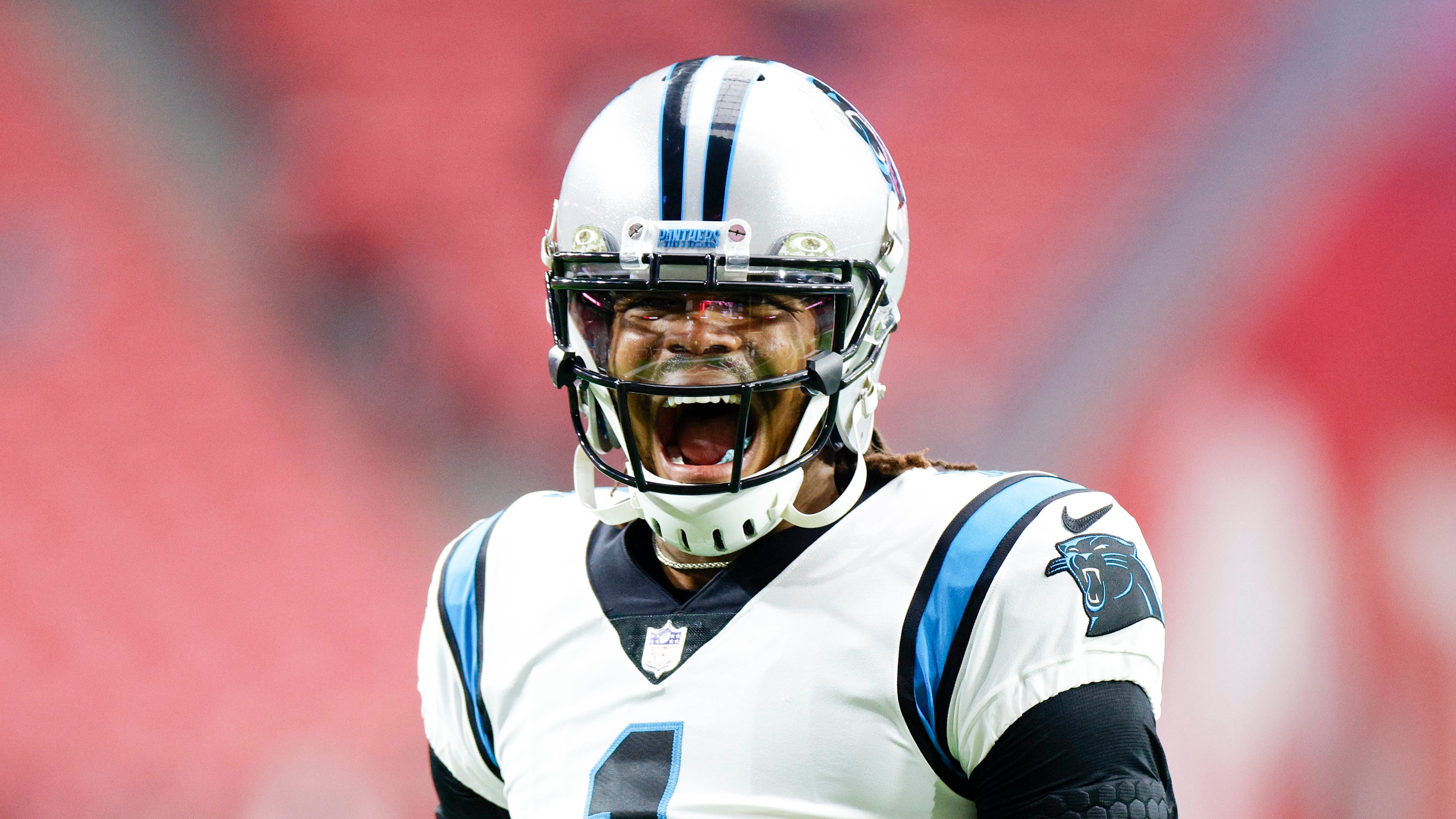 Cam Newton screams 'I'm back!' after TD rush