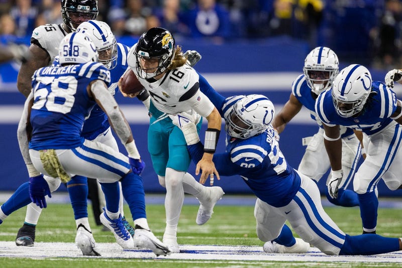 Trevor Lawrence against the Colts