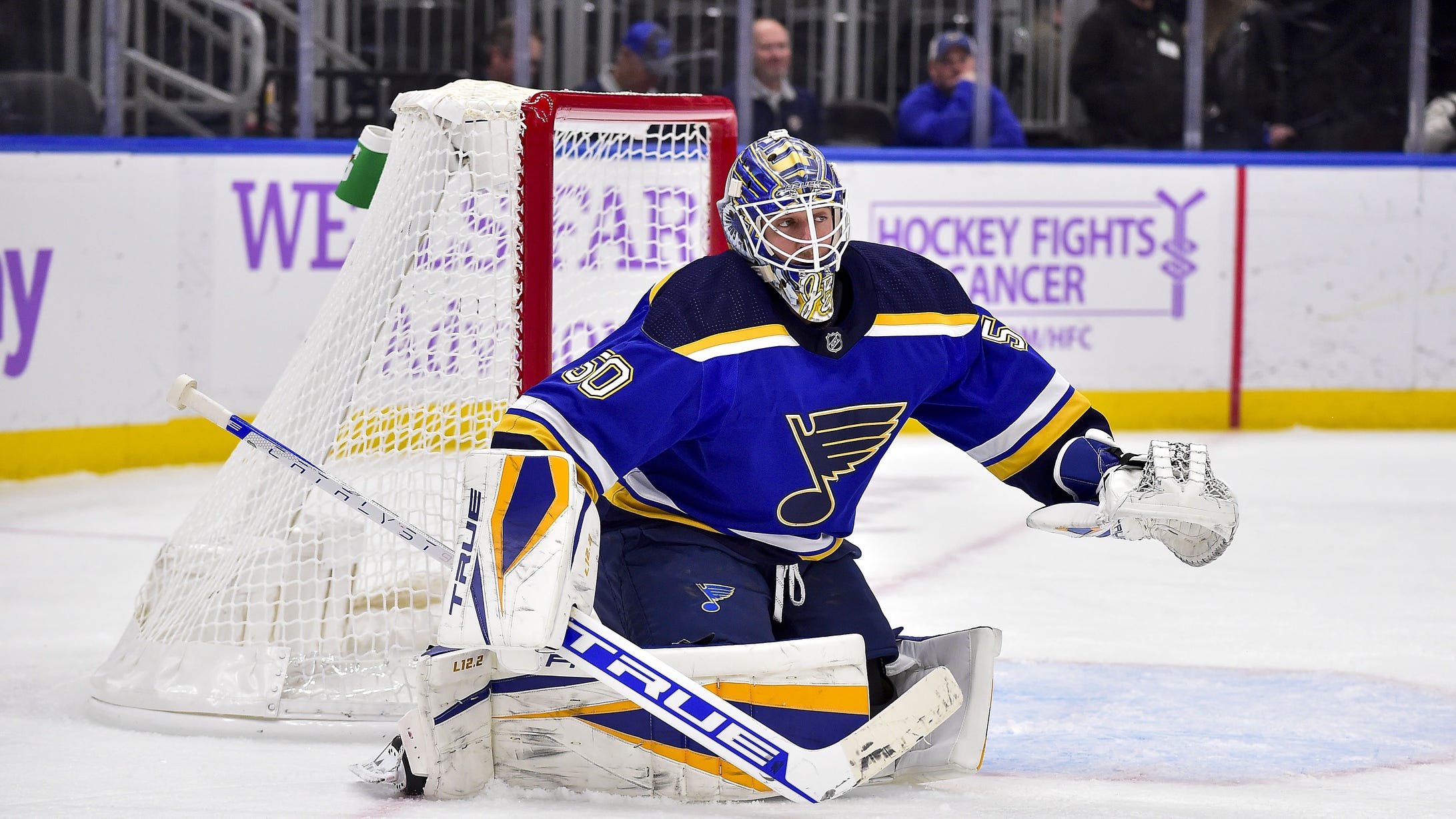 Goalie Jordan Binnington out, 8th Blues player on COVID protocol list