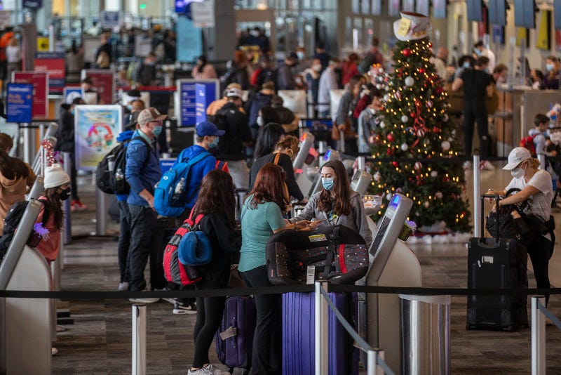 Christmas at the airport