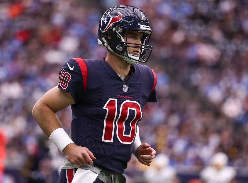 Davis Mills models the Texans alternate uniforms. 