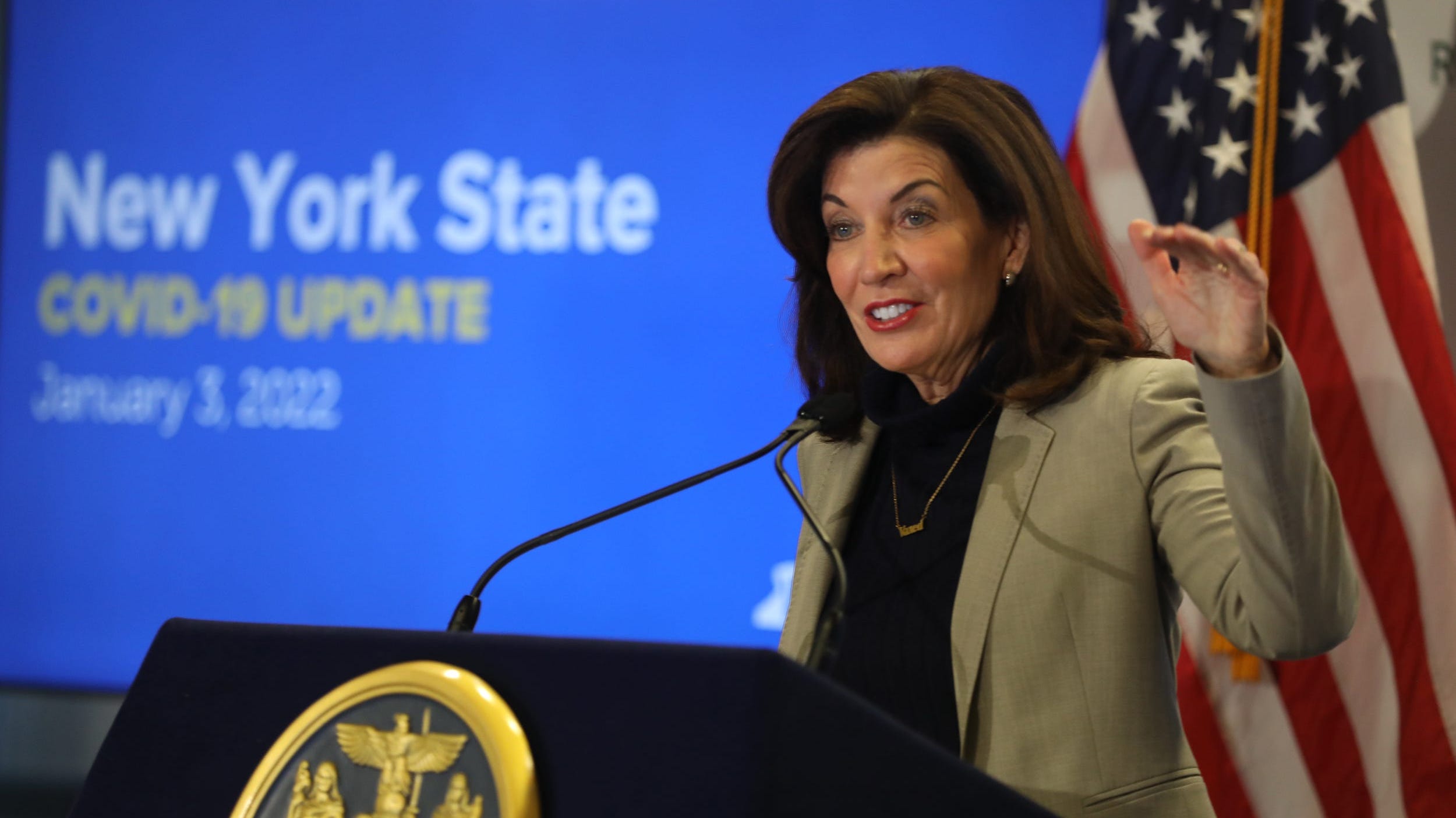 Hochul hints altering NY school mask mandates as COVID numbers sharply decline