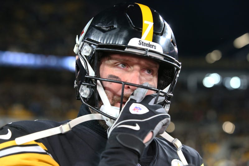 An emotional Ben Roethlisberger after winning Monday Night