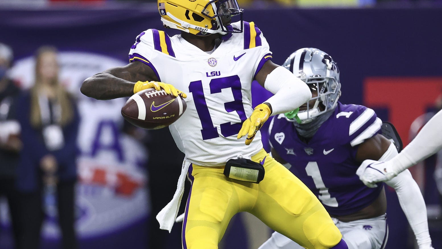 Watch: LSU's 2021 season ends on 81-yard Jontre Kirklin TD pass