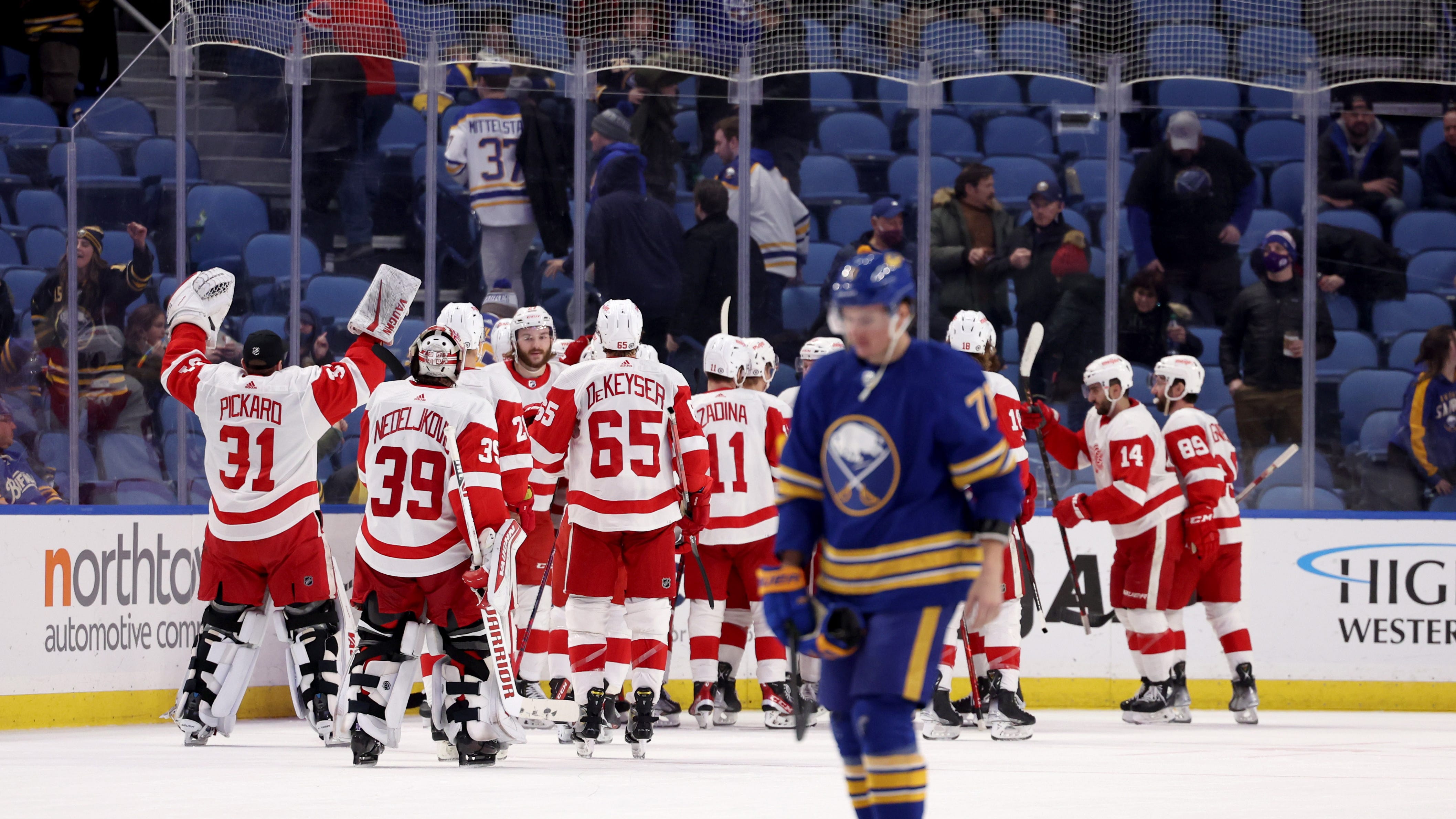 Detroit comes back to defeat Sabres in overtime