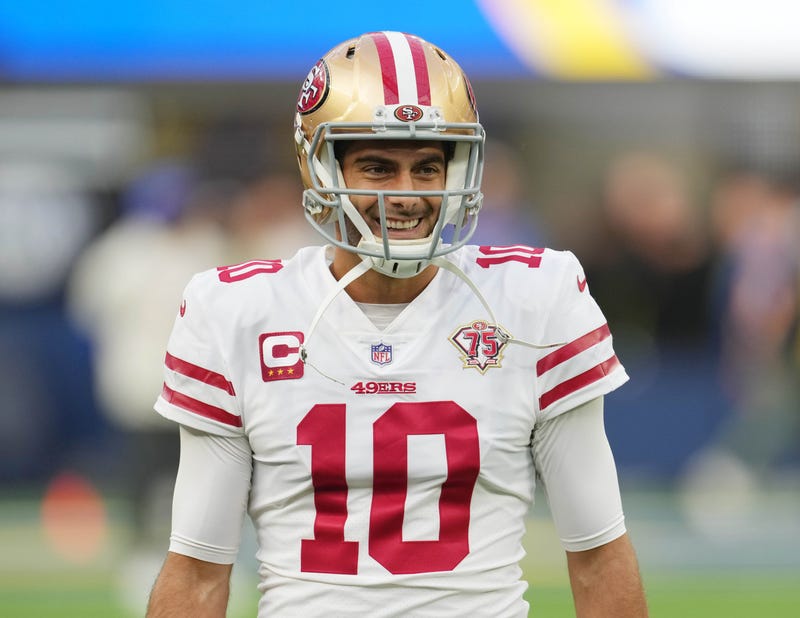Jimmy Garoppolo with the San Francisco 49ers