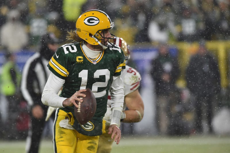Green Bay Packers quarterback Aaron Rodgers (12) in action against the San Francisco 49ers