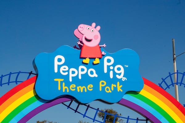 Entrance to Peppa Pig Theme Park during a media day preview before the Feb. 24 grand opening of Peppa Pig theme park at Legoland in Winter Haven, FL.
