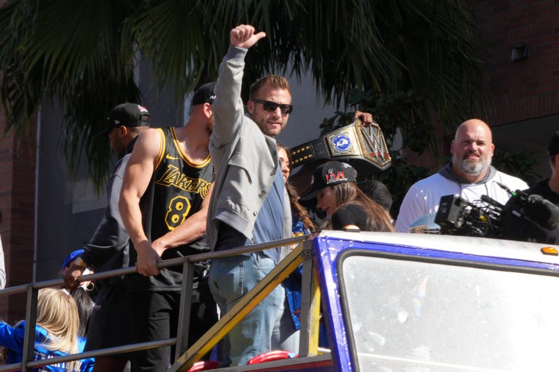 LA Rams Head Coach Sean McVay during the Super Bowl parade